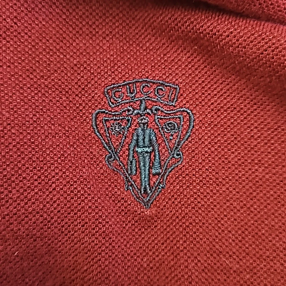 Gucci Cotton Skinny Short Sleeve Polo Shirt Medium